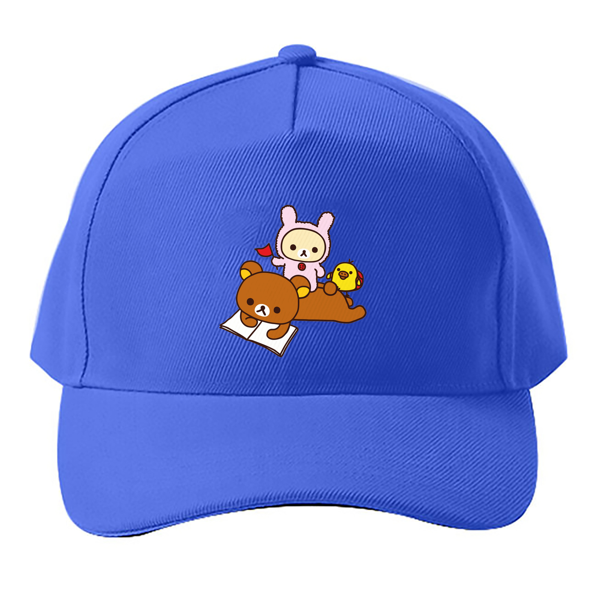 （画像用） リラックマ リラックマ キイロイトリ Rilakkuma Korilakkuma Kiiroitori ベースボールキャップ 綿100％ 男女兼用 帽子 スポーツ